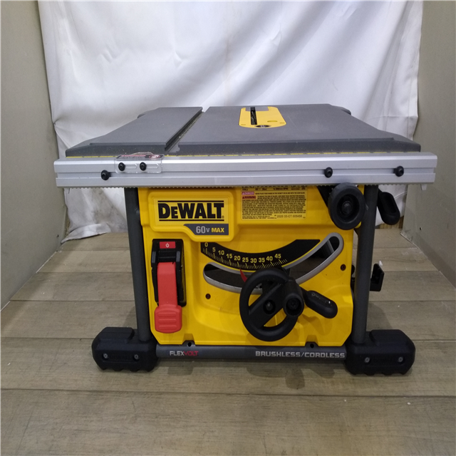 Houston Location-AS-IS- Dewalt FLEXVOLT 60-Volt MAX Lithium-Ion Cordless Brushless 8-1/4 in. Table Saw Kit (Tool only)